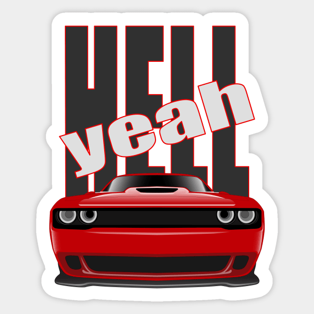 DODGE CHALLENGER Sticker by HSDESIGNS